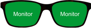 Einstärkenbrillen (Monofokalbrillen) - Bildschirmbrille