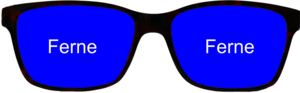 Einstärkenbrille (Monofokalbrille) für die Ferne